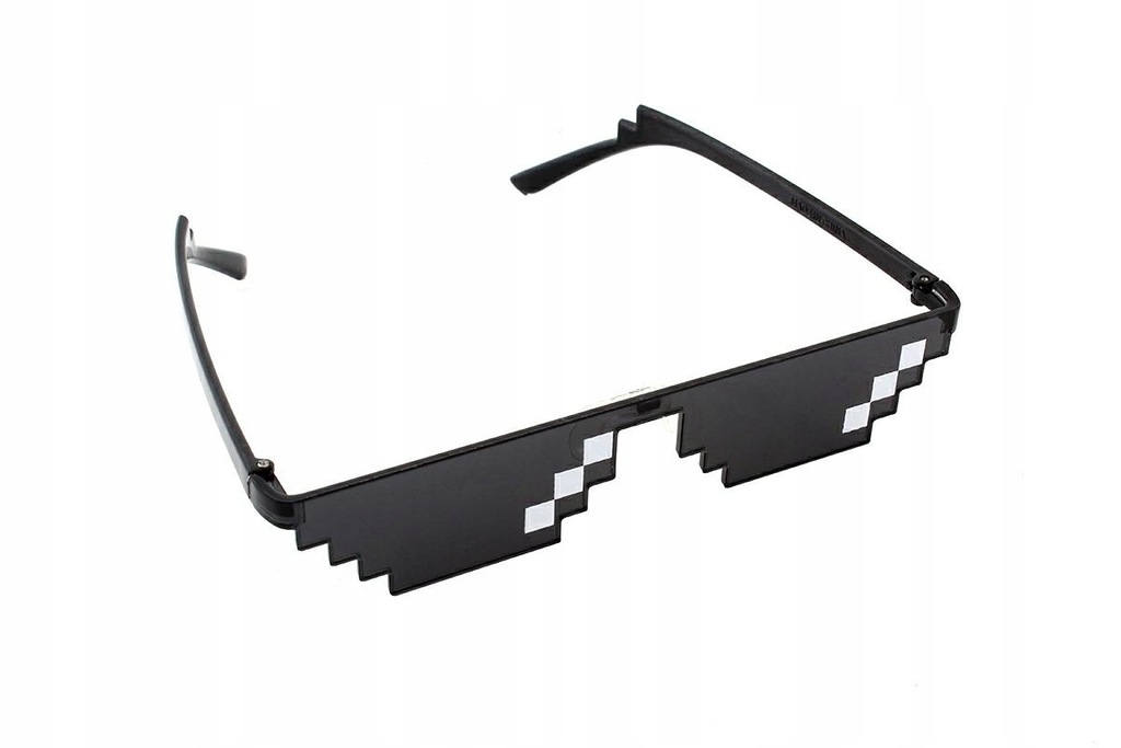 OKULARY THUG LIFE IMPREZA ZABAWNE MINECRAFT PIKSEL