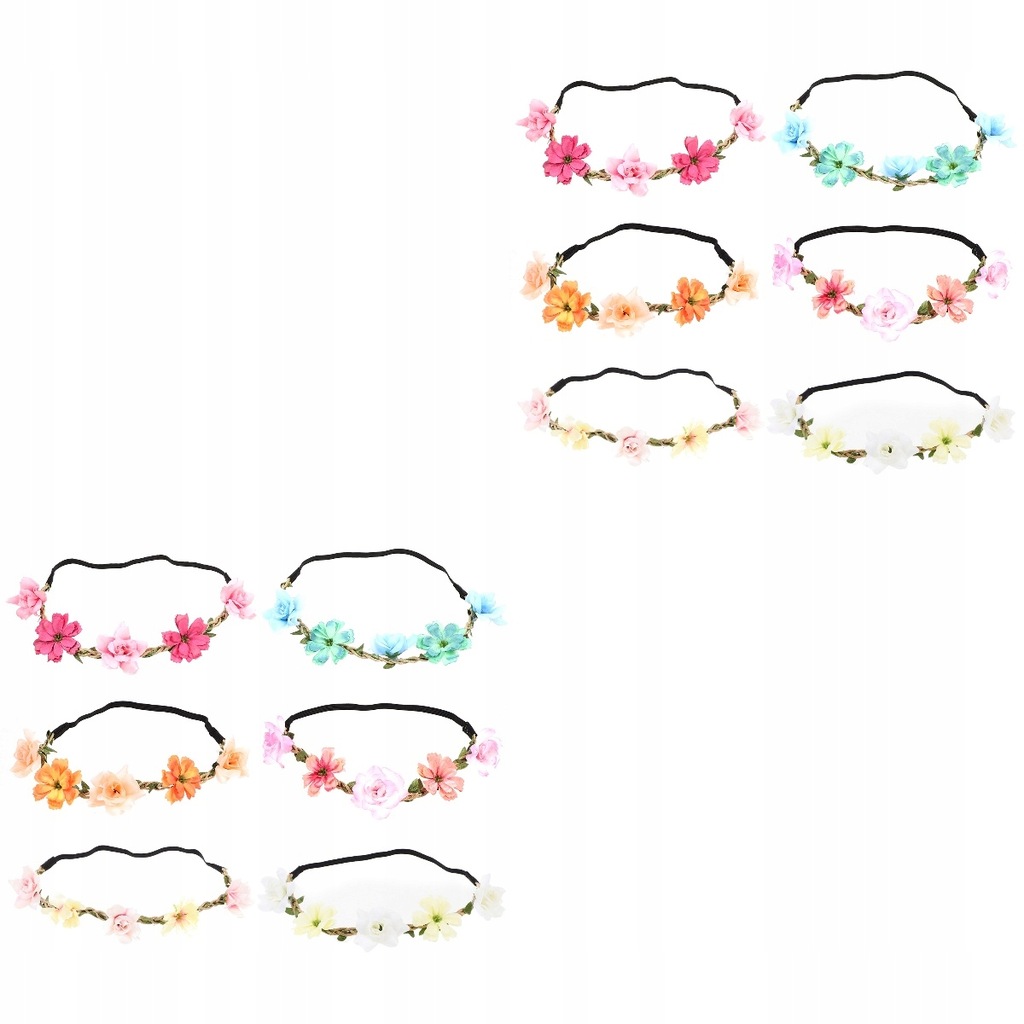 Garland Headbands Bridal Wreath 12 Pcs
