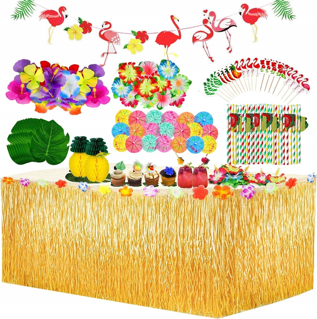 Yojoloin Hawajski zestaw dekoracyjny na imprezę