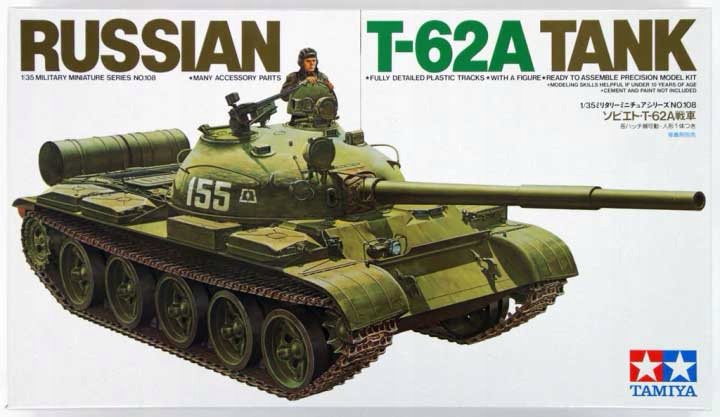 Купить Tamiya 35108 1/35 модель танка Т-62А.: отзывы, фото, характеристики в интерне-магазине Aredi.ru