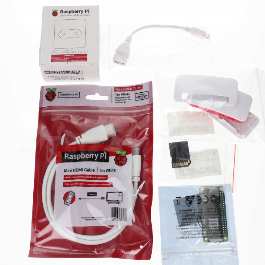 ZESTAW 2 Raspberry Pi Zero 2 W 512MB RAM - WiFi + BT 4.2 ZESTAW 2