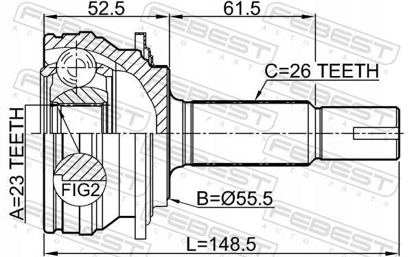 PRZEGUB ZEWN./P/YARIS 1,0 99-05