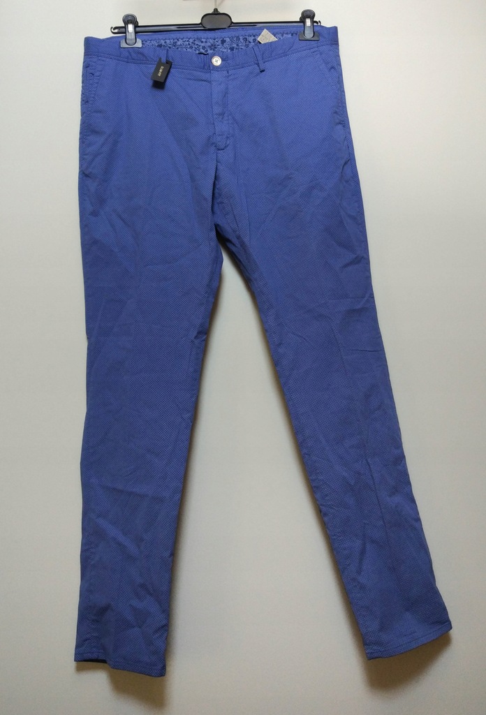 MASSIMO DUTTI niebieskie spodnie chino slim 48