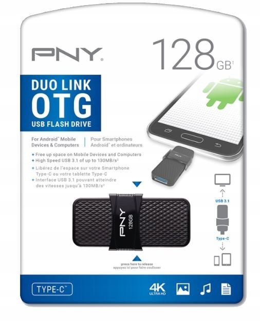 PNY Pendrive 128GB USB3.1 Duo-Link OTG P-FD128OTGS