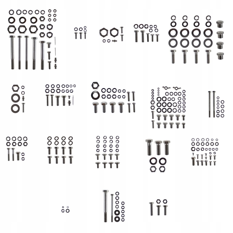 Śruby nadwozia i zawieszenia MZ ES250/1 nierdzewne