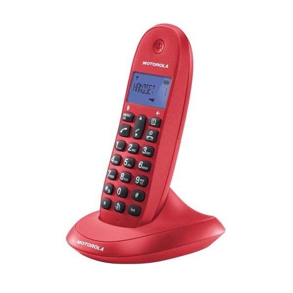 Telefon Bezprzewodowy Motorola C1001 Czerwony