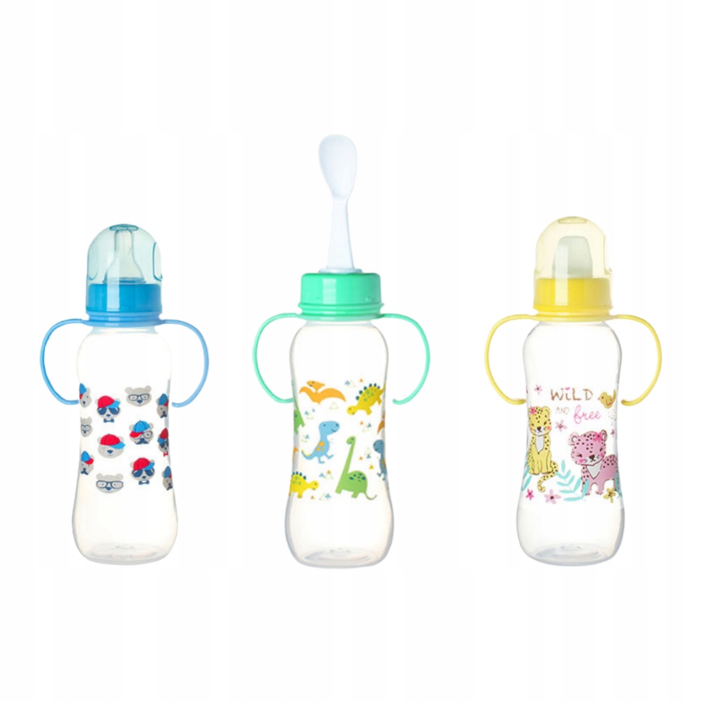 3 sztuk plastikowe butelki dla niemowląt