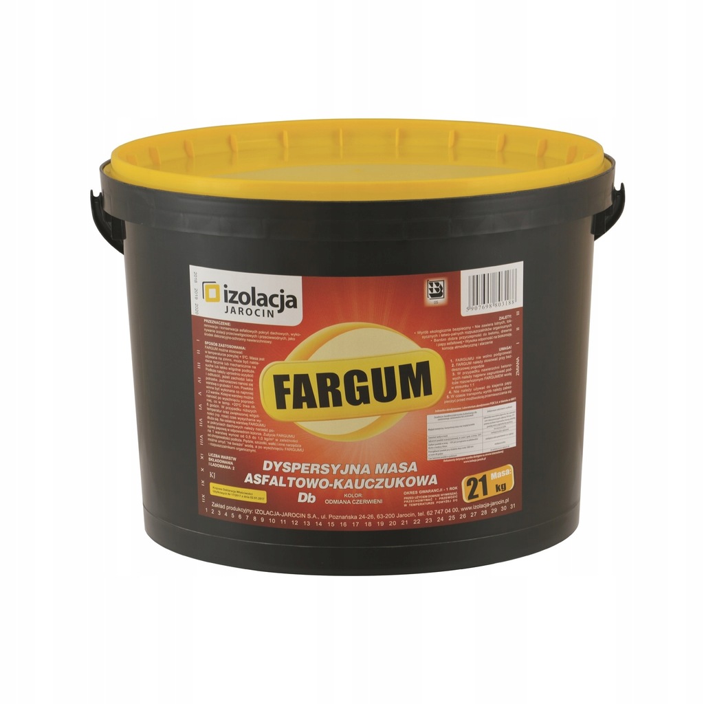 FARGUM 21kg kolorowa masa asf do konserwacji dachu