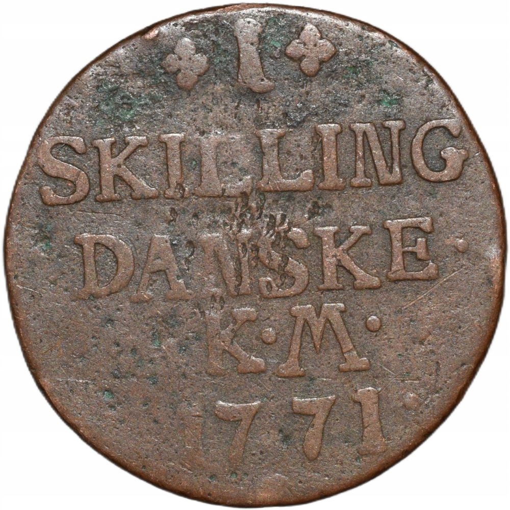 Dania 1 skilling 1771
