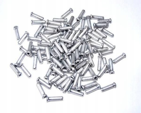 Końcówki linki HAMULCA / PRZERZUTKI - aluminium - pakowane po 10 sztuk