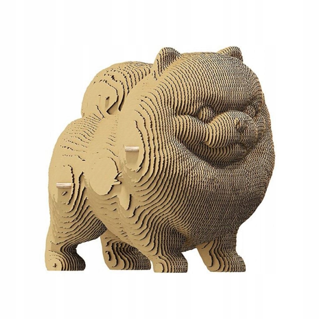 PUZZLE 3D KARTONOWE - POMERANIAN SPITZ, CARTONIC