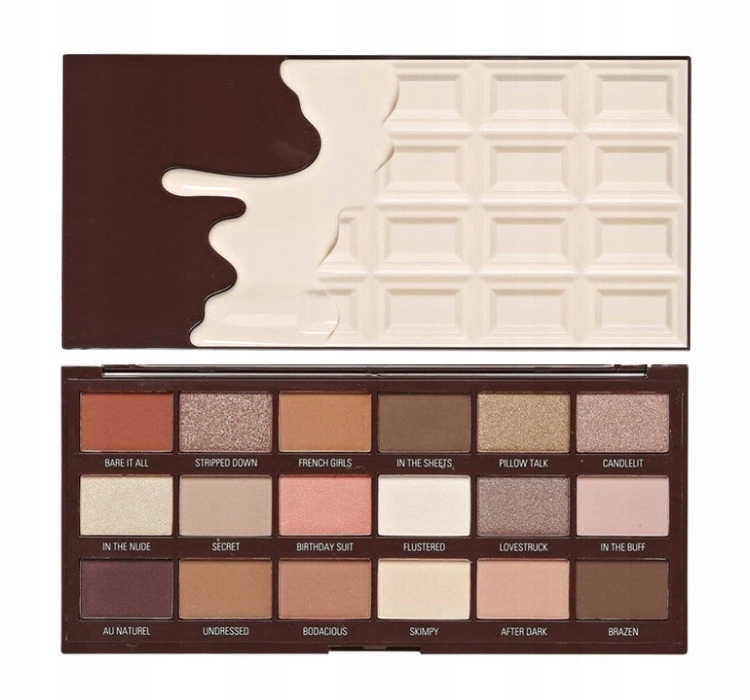 Makeup Revolution Nudes Chocolate Paleta Cieni do