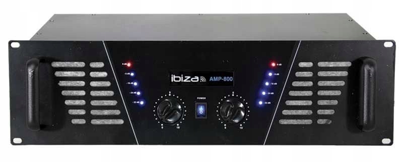 Wzmacniacz 2x600W/4 Ohm, 2x400W/8 Ohm 3U