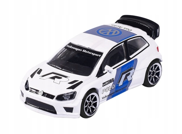 MAJORETTE RACING VW VOLKSWAGEN POLO R WRC BIAŁY 1:57 NOWY METALOWY MODEL