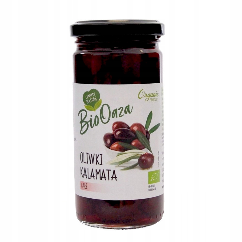 Oliwki Kalamata Całe Bio 140g/240g BioOaza