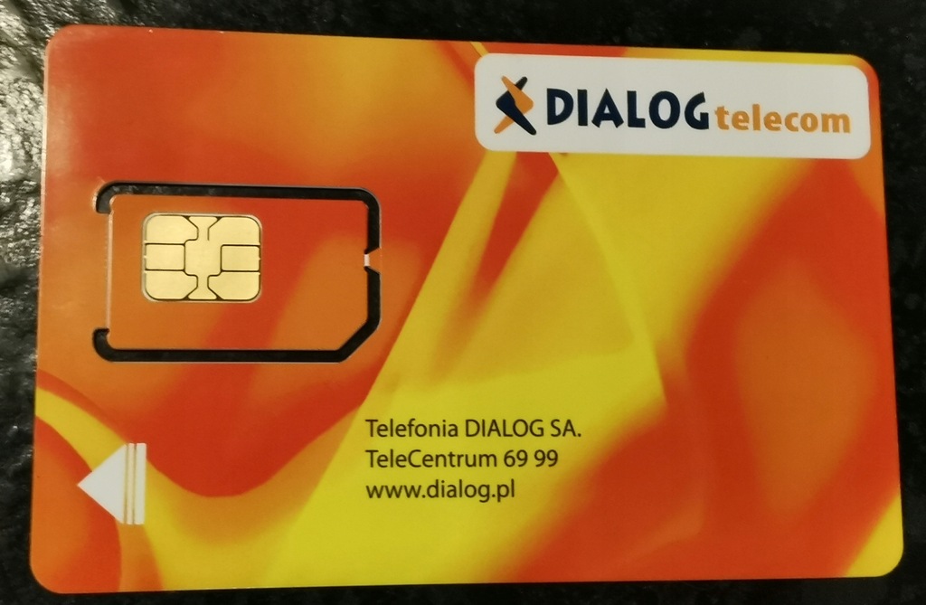 Karta SIM kolekcjonerska Dialog Telecom Unikat