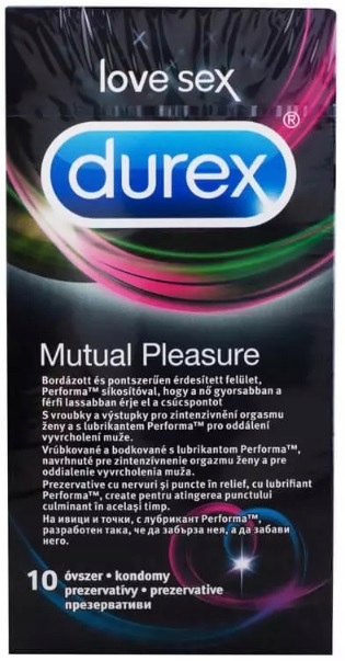 DUREX MUTUAL PLEASURE Prezerwatywy 10 szt. Pudełko