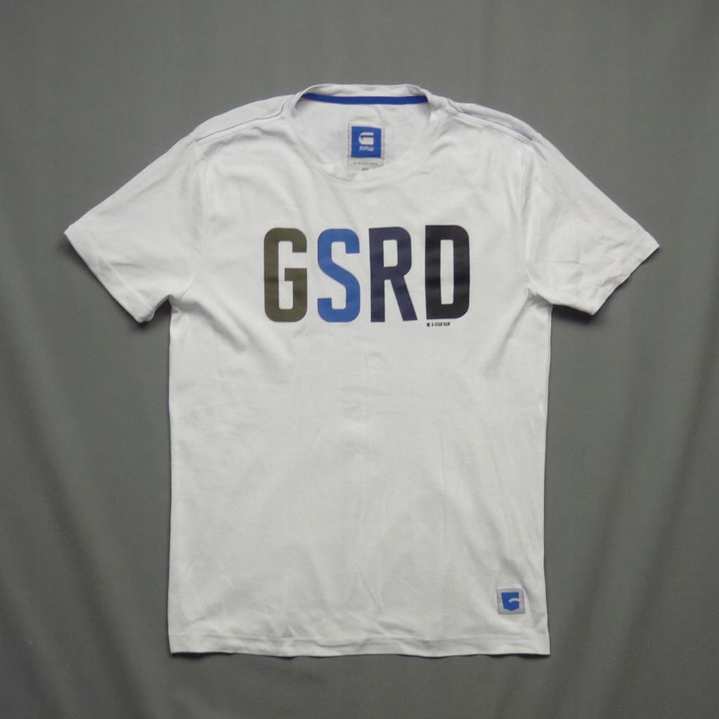 G-STAR biała koszulka T-Shirt Tee jak nowa L