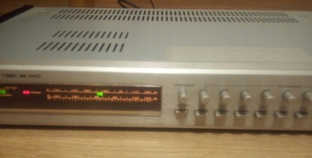 Tuner radiowy analogowy Unitra Radmor 5422 srebrny