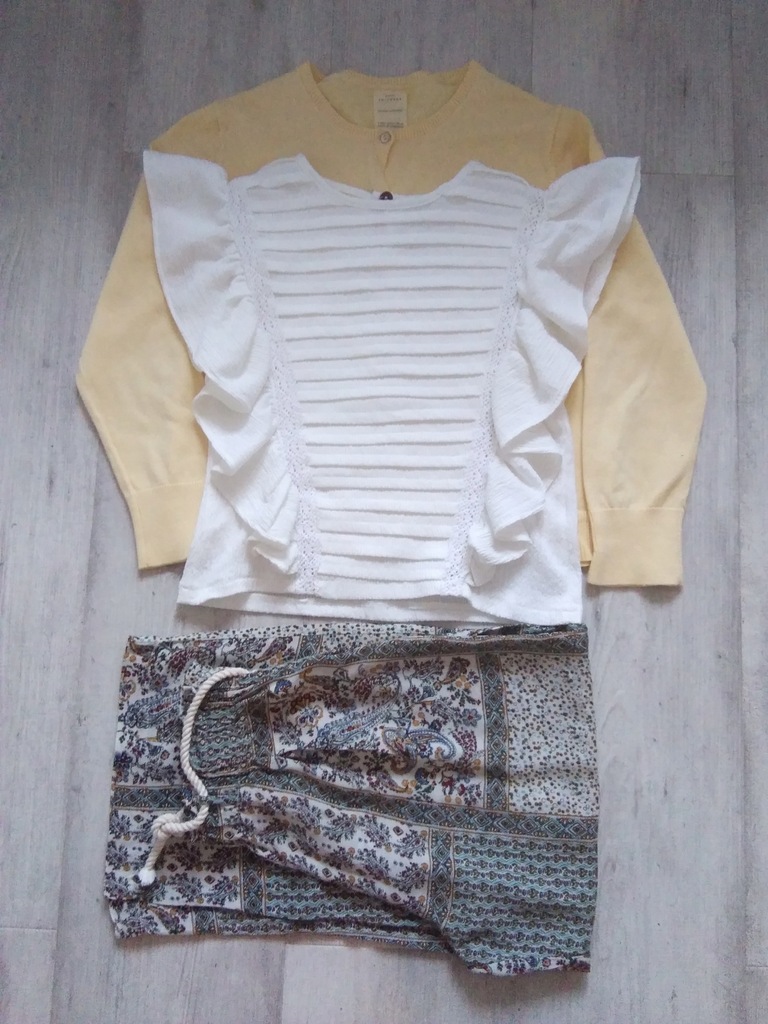 Sweter bluzka spodnie Zara 134/140 dziewczynka