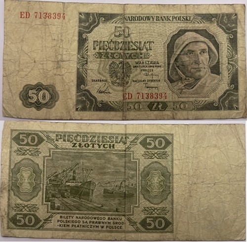 50 złotych 1948 r. stan 4