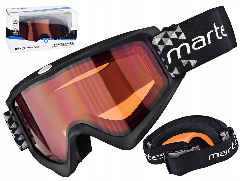 GOGLE MARTES GLACIER BLACK ANTIFOG SZYBA S2