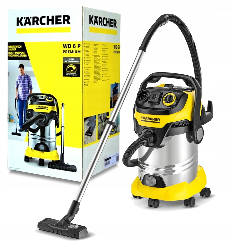 Купить ПРОМЫШЛЕННЫЙ БЕЗМЕШОЧНЫЙ ПЫЛЕСОС KARCHER WD6 2100W: отзывы, фото, характеристики в интерне-магазине Aredi.ru