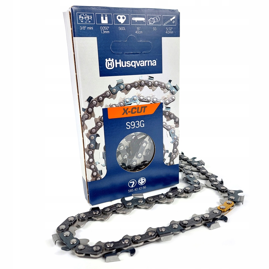 Catena Motosega Adatta Per Husqvarna 236 35 Cm 3/8"" 1,3 Mm 52 TG - Foto 9