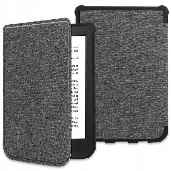 Etui z klapką do POCKETBOOK COLOR SmartCase szare