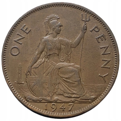 66902. Wielka Brytania, 1 pens, 1947r.