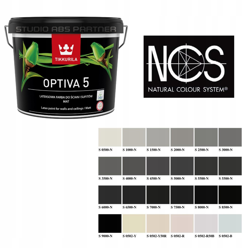 Tikkurila Optiva Matt 5 Farba 2 7l Ncs 3000 N Oficjalne Archiwum Allegro