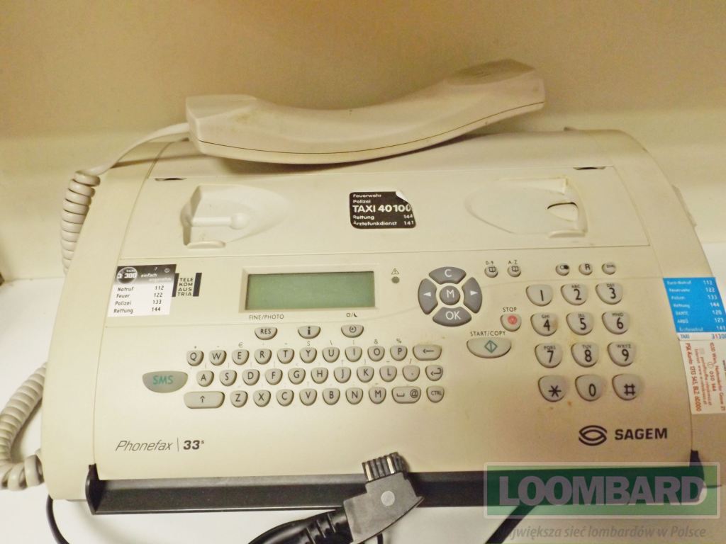 FAX SAGEM PHONEFAX 33S