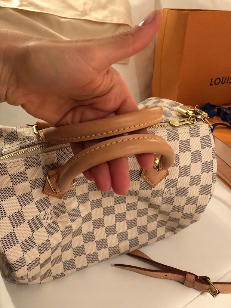 Torebka LOUIS VUITTON Speedy 30 B monogram - 6712612520 - oficjalne  archiwum Allegro