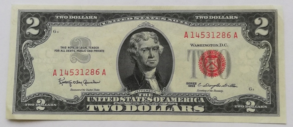 USA 2 dolarów 1963