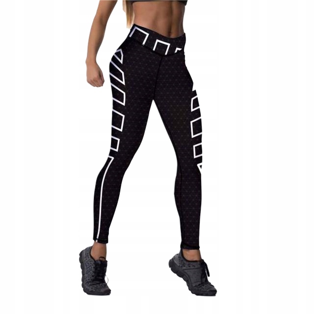 LEGINSY SPORTOWE DAMSKIE FITNESS LEGGINSY XS