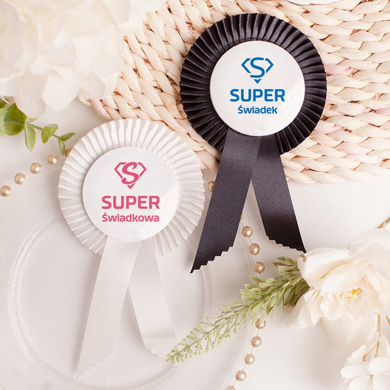 KOTYLION z przypinką Super Świadkowa