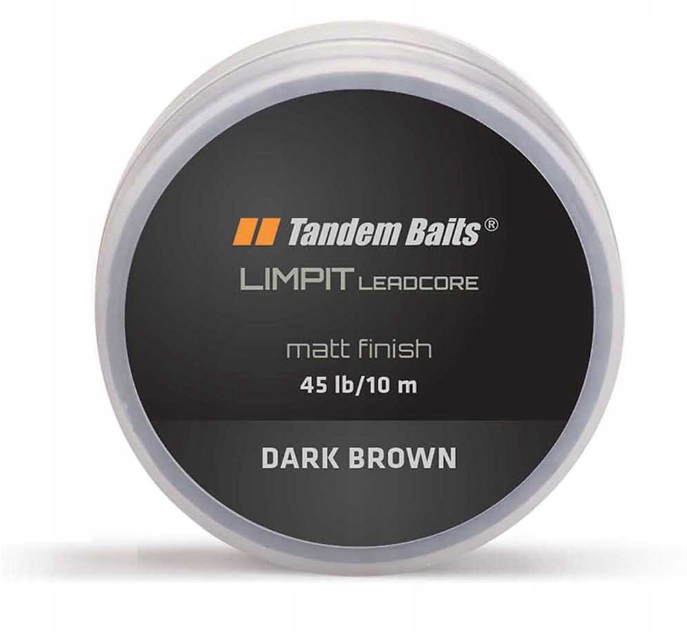 TANDEM BAITS Limpit Leadcore 45lb/10 m ciemny brąz