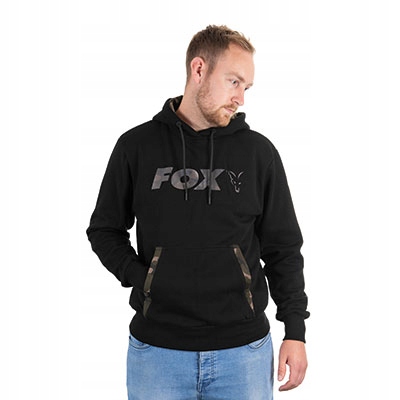 Fox – Black/Camo Print Hoody – Bluza z kapturem L