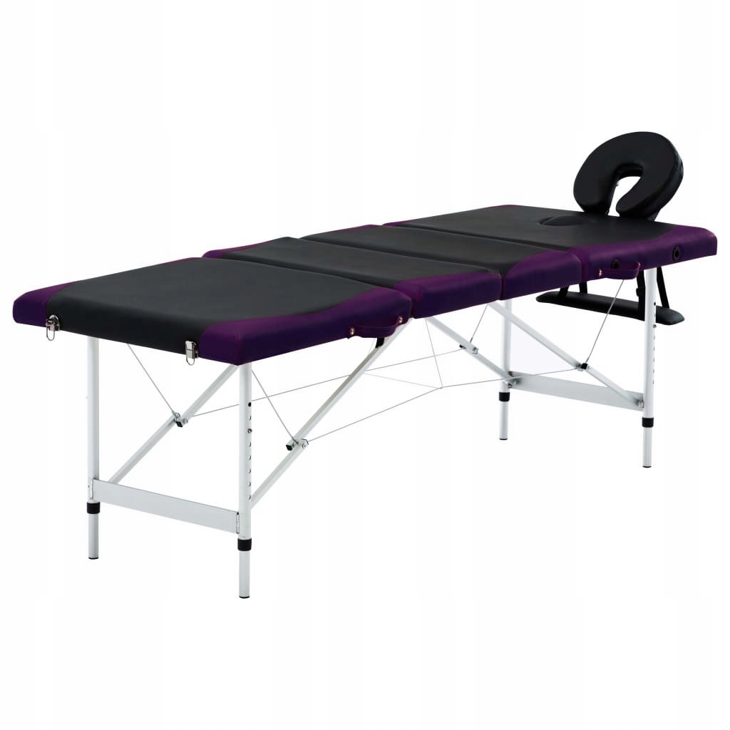 4-strefowy, składany stół do masażu aluminium, cza