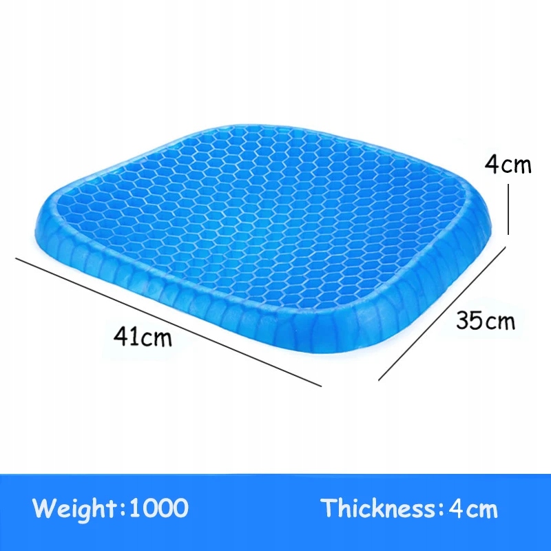 Gel Seat Cushion Double Thick Egg Gel Summer Cushion For Pressure Relief