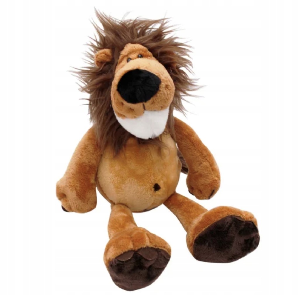 LEW maskotka pluszak dla dzieci miękka 60 cm ZOO ZABAWKA
