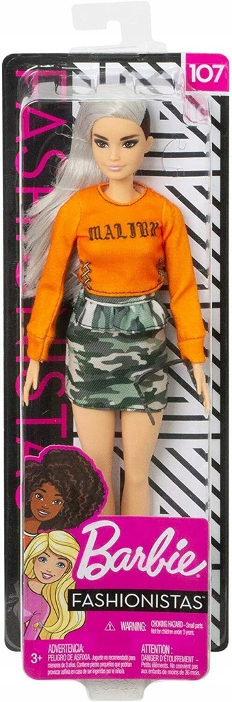 LALKA BARBIE FASHIONISTAS #107 CAMO UNIKAT