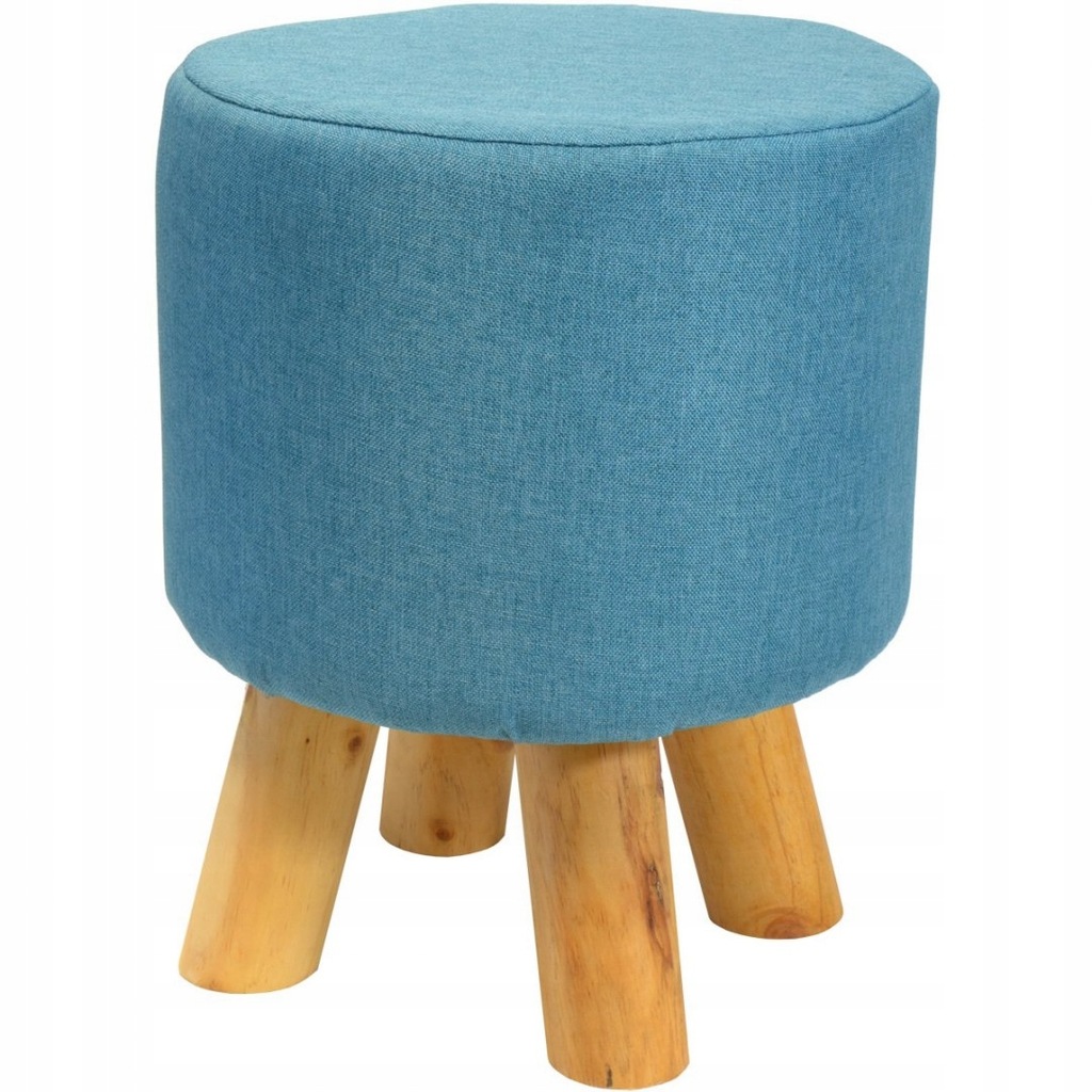 Pufa krzesełko taboret niebieski 31,5 x 38cm