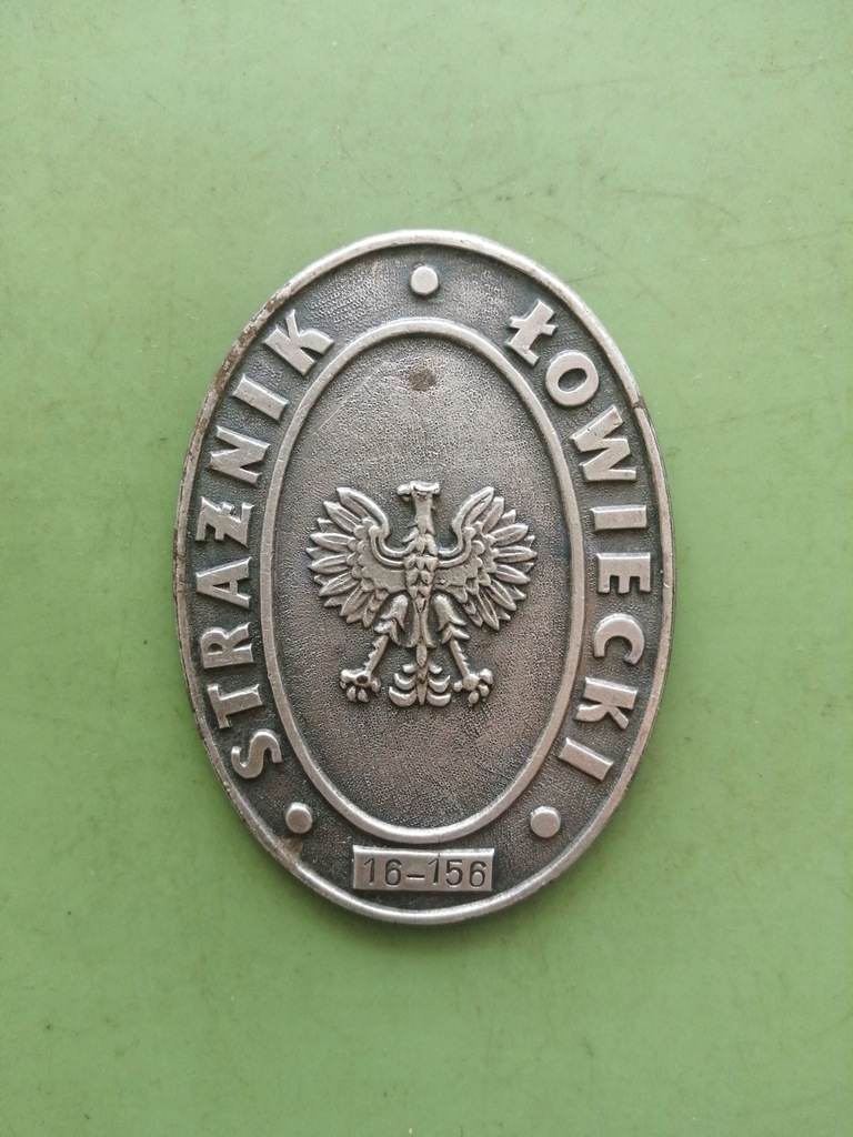 ODZNAKA STRAŻNIK ŁOWIECKI PRL NUMEROWANA !