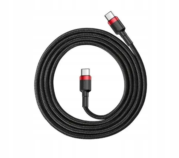Kabel Przewód Baseus USB-C - USB-C PD QC3.0 60W 2 metry Czarny