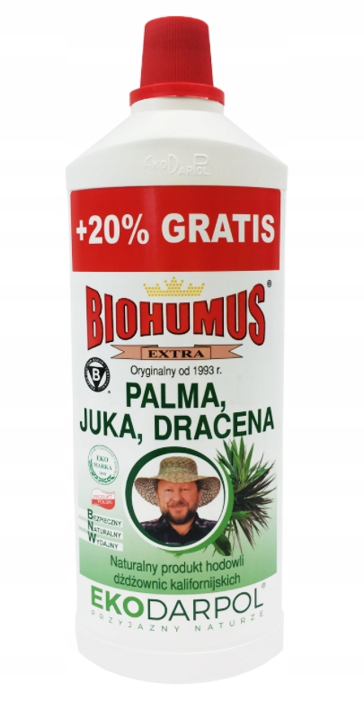 BIOHUMUS EXTRA PALMA JUKA DRACENA 1L+20% NAWÓZ