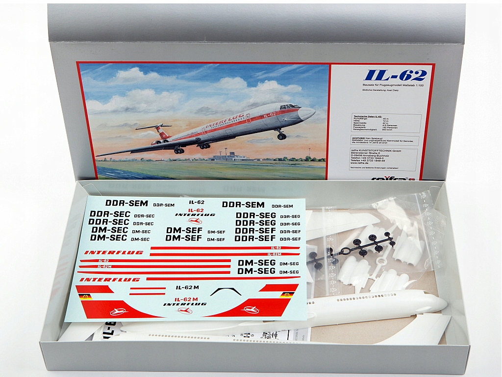 Купить Ил-62 Ил-62М Рейфра ВЭБ Plasticart PLL ЛОТ 1:100: отзывы, фото, характеристики в интерне-магазине Aredi.ru