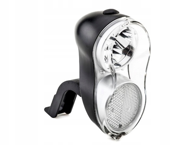 Lampka rowerowa przód DYNAMO piasta LED + uchwyt