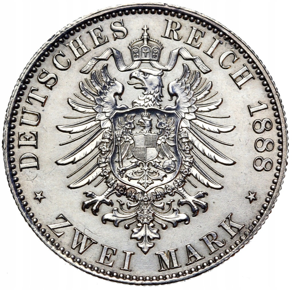 Купить + Пруссия - Фридрих III - 2 марки 1888 г. A - Серебро: отзывы, фото, характеристики в интерне-магазине Aredi.ru