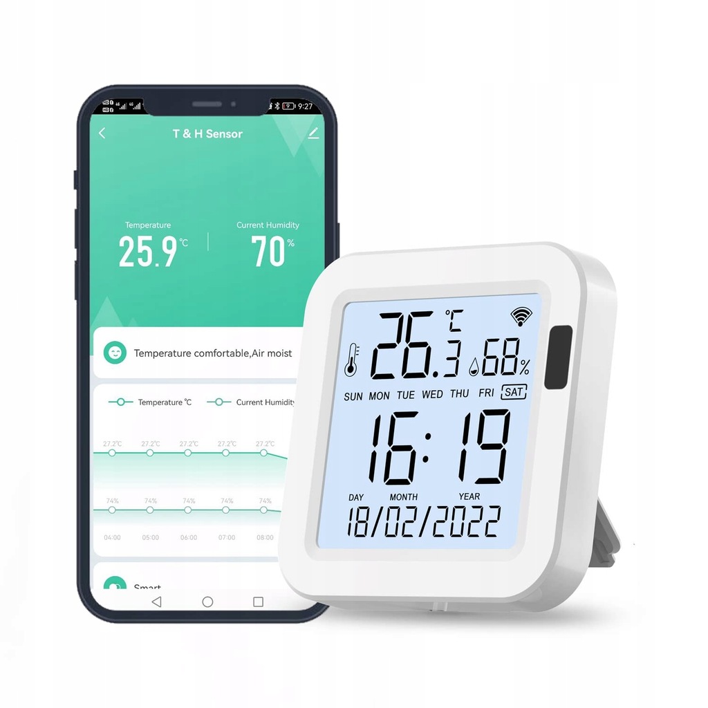 Inteligentny monitor temperatury i wilgotności